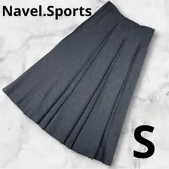 『Navel.Sports』レディース ロングプリーツスカート S グレー