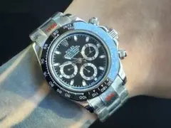 TORY クロノグラフ ブラックダイヤル