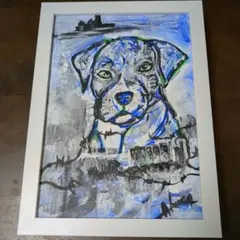 手描きアクリル画　B5サイズ一点もの