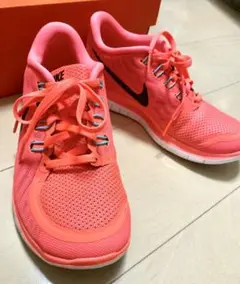 NIKE ナイキ スニーカー オレンジ FREE 5.0