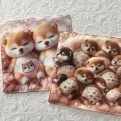 ハンドメイドꕤガーゼハンカチꕤ犬