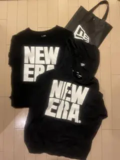 NEW ERA パーカー半袖シャツセット(ショップ袋オマケ)