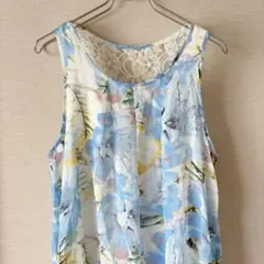 新品未使用 Sorridere ソリデル 花柄 ノースリーブ レース L