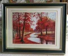 【油絵】ロバート・ウッド　風景画「雄大な峰々」ACP,絵画 通販激安】 油絵】ロバート・ウッド 風景画「雄大な峰々」ACP