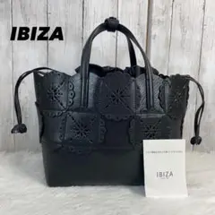 ●未使用●IBIZA イビザ バッグ 牛革 バッグイン巾着 定価約5.8万