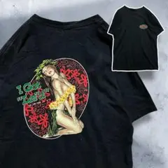 BiLC ヌード Tシャツ 古着 黒 ハワイ セクシー ピンナップガール お土産