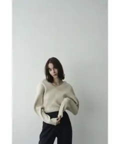 CLANE V NECK DOLMAN KNIT TOPS