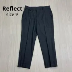 ◆ Reflect リフレクト ウール テーパードパンツ ロールアップ 9