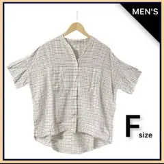 夏物クリアランスSALE‼️coen★チェック柄半袖シャツ★ユニセックス★フリー