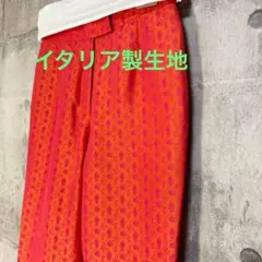 イタリア製生地 総柄 蛍光 シャンタン 光沢 派手 原宿系 ハリ