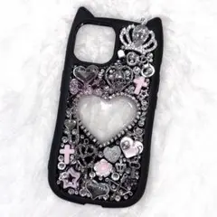 iPhone14デコケースデコ電量産型地雷サブカルパンクy2k姫ギャル埋めつくし
