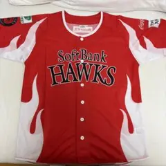 SoftBank Hawks ユニフォーム L 赤白