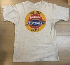 アメリカ古着　CHEVROLET プリント　半袖Tシャツ グレー　L