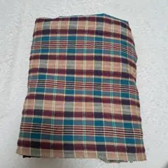 布　ハンドメイド　服作り　小物作り　　茶色　チェック柄