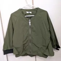 BREEZE ジップアップジャケット 100cm オリーブ