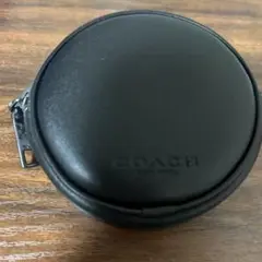 COACH ブラック レザー コインケース