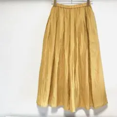 レディース　パンツ　ガウチョパンツ　リネン