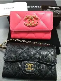 美品♡シャネル CHANEL フラップ カードケース 名刺入れ 小銭入れ