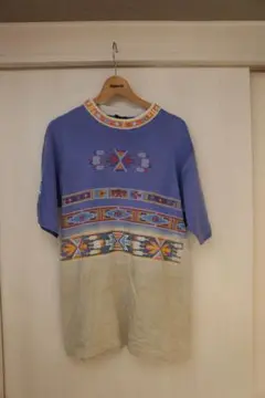 エスニック柄 FACTORY ARTWEAR Tシャツ 古着 ヴィンテージ