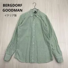 ◆ BERGDORF GOODMAN チェック　長袖　シャツ　SLIM FIT
