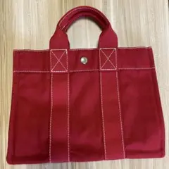 HERMÈS エルメス フールトゥ トートバッグ PM レッド