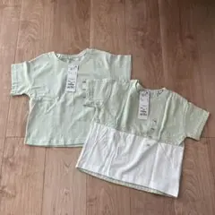 薄緑 Tシャツ 2枚セット 100cm