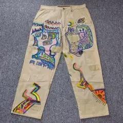 一点物　ペイントパンツ　paintpants　art　ハンドペイント　ECKO