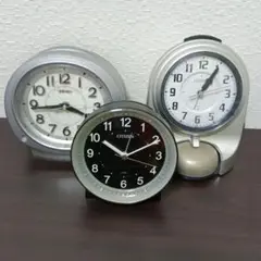 【ジャンク】アナログ置時計　3つセット
