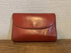 ホワイトハウスコックス　三つ折り財布　赤