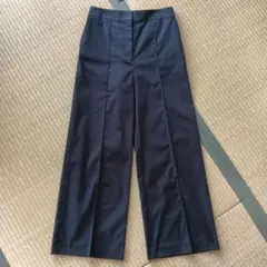 BEAMS　ピンタック セミワイドパンツ ネイビー 36　着用2回