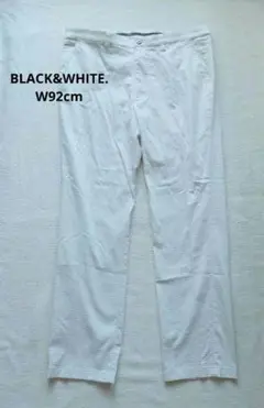 BLACK&WHITE.☆メンズゴルフパンツ ウェア W92cm