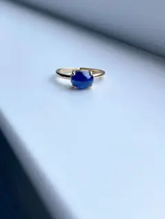 ブルーサファイア　リング　ハンドメイド　値下げ不可