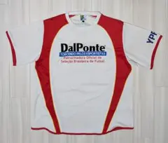 DalPonte ダウポンチ サッカーゲームシャツ L 白 赤 ナンバー9