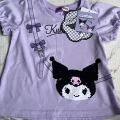 Kuromi 紫色 Tシャツ 90サイズ スパンコール