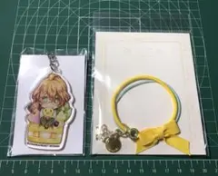【2点セット】四ノ宮那月　アクリルキーホルダー　ヘアゴム　ブレスレット　うたプリ