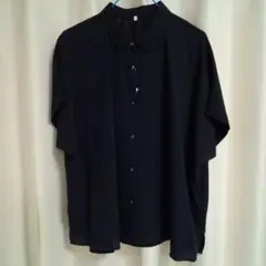 ドルマンブラウス　ブラック 半袖　 XL