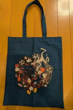 ディズニーキャラクター　ハロウィン　ネイビーエコバッグ