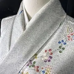 【着】14240d 着物 小紋 花植物文様
