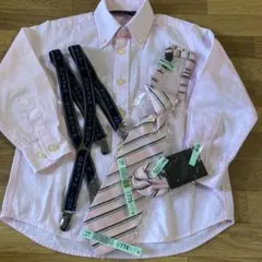 ヒロミチ　ナカノフォーマルキッズ　シャツ、ネクタイセット　110