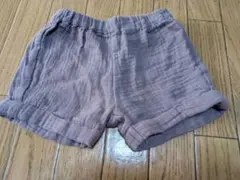 薄い紫のコットンパンツ 70-80