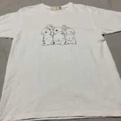 フランシュリッペ Tシャツ うさぎ ラビット　ホワイト