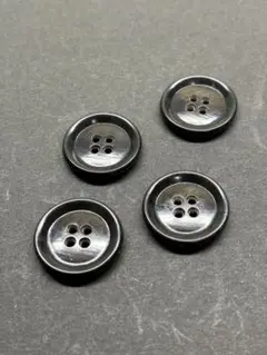 1294 ボタン　黒　4個