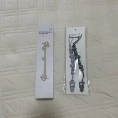 3COINS ベビーカー用傘スタンド＋クリップ セット