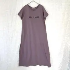 2773 KEITH VALLER カットソーワンピース　半袖　Tシャツ素材　M