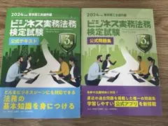 2024年度 ビジネス実務法務検定試験3級 公式テキスト＋問題集セットほぼ未使用