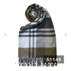 【美品】Joshua Ellis ジョシュアエリス カシミヤタータン大判ストール