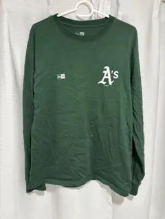 A's 緑 長袖Tシャツ