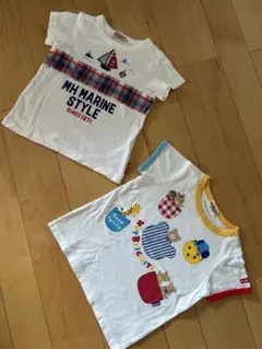 ミキハウス 半袖Tシャツ2枚セット　80cm