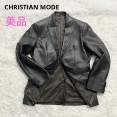 美品【CHRISTIANMODE 】羊革 ジャケット　Мサイズ　ラムレザー 美品CHRISTIAN MODE ラム レザー ジャケット - メルカリ