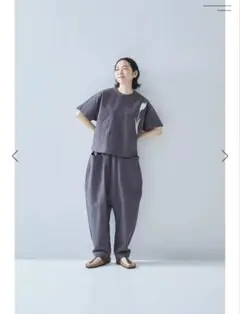 atelier naruse smock blouse / moku-gray